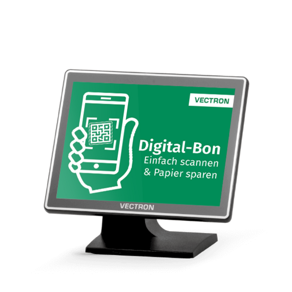 Kundendisplay C100 mit Digital-Bon